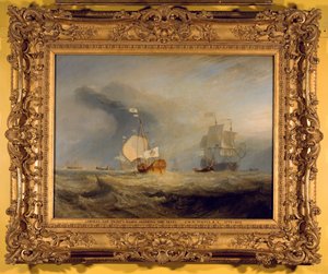 Van Tromp admirális bárkája a Texel bejáratánál, 1645, 1831 alkotó: Joseph Mallord William Turner